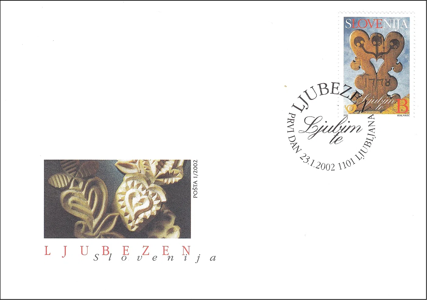 VOŠČILNA ZNAMKA - LJUBEZEN